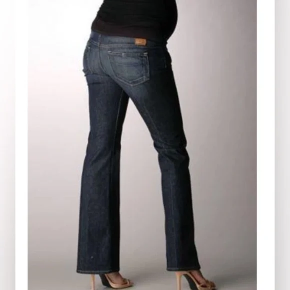 Paige Denim Maternity Laurel Canyon Maternity Low Rise Bootcut Jeans size 26 - Picture 1 of 10